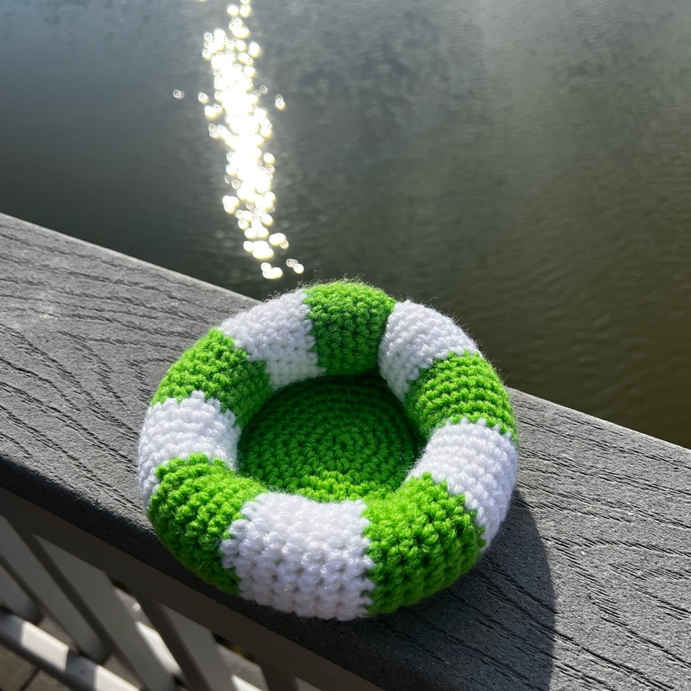 Hand Crocheted Summer Pool Floaty Coaster! - Picture 14 of 17